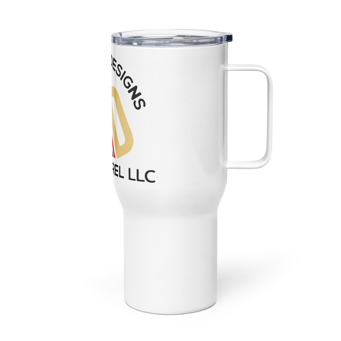 Travel mug with a handle