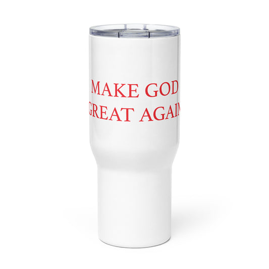 Travel mug with a handle