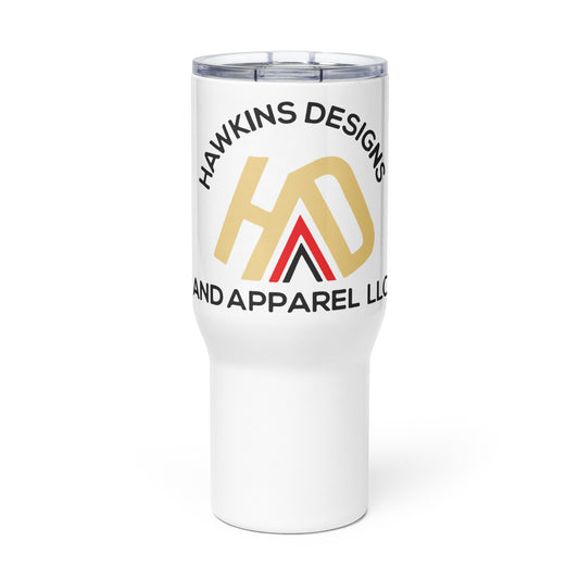 Travel mug with a handle