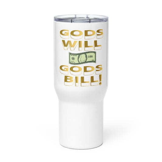 Travel mug with a handle