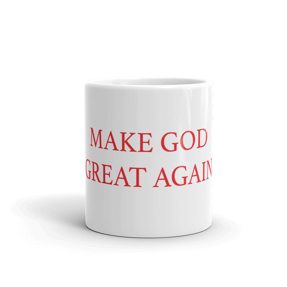White glossy mug
