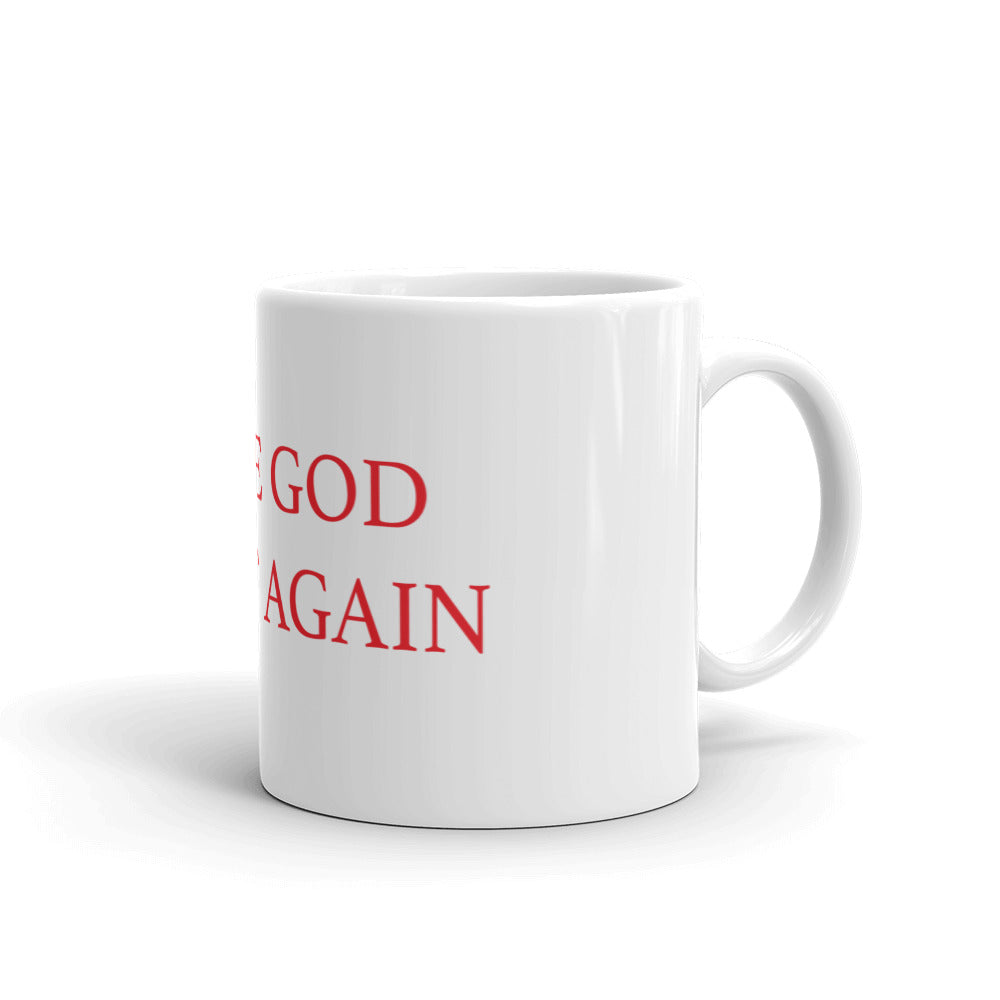 White glossy mug