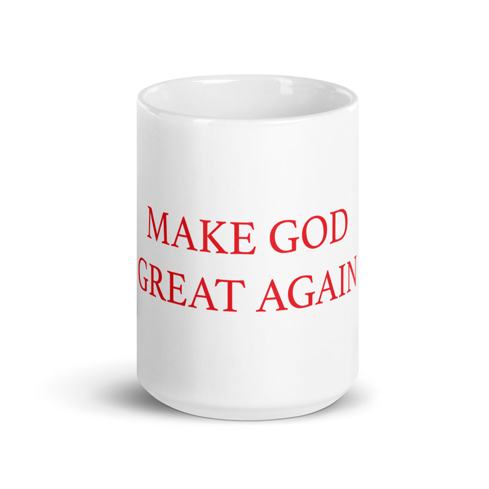 White glossy mug